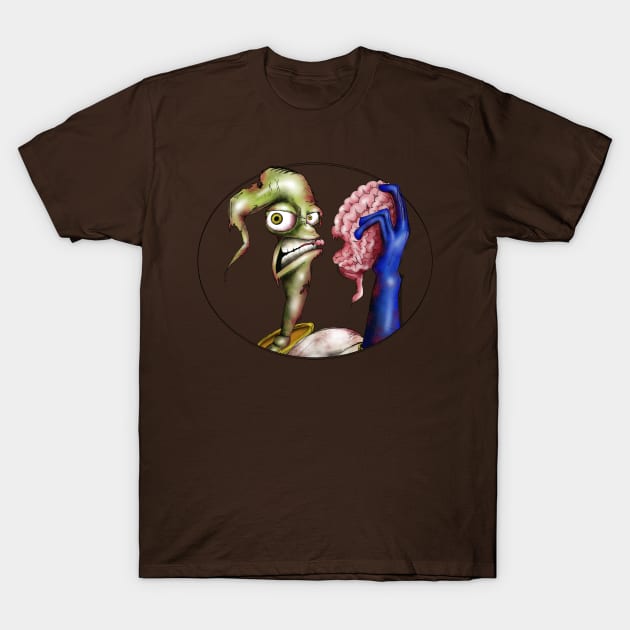 Zombie Worm Jim T-Shirt by MissyCorey